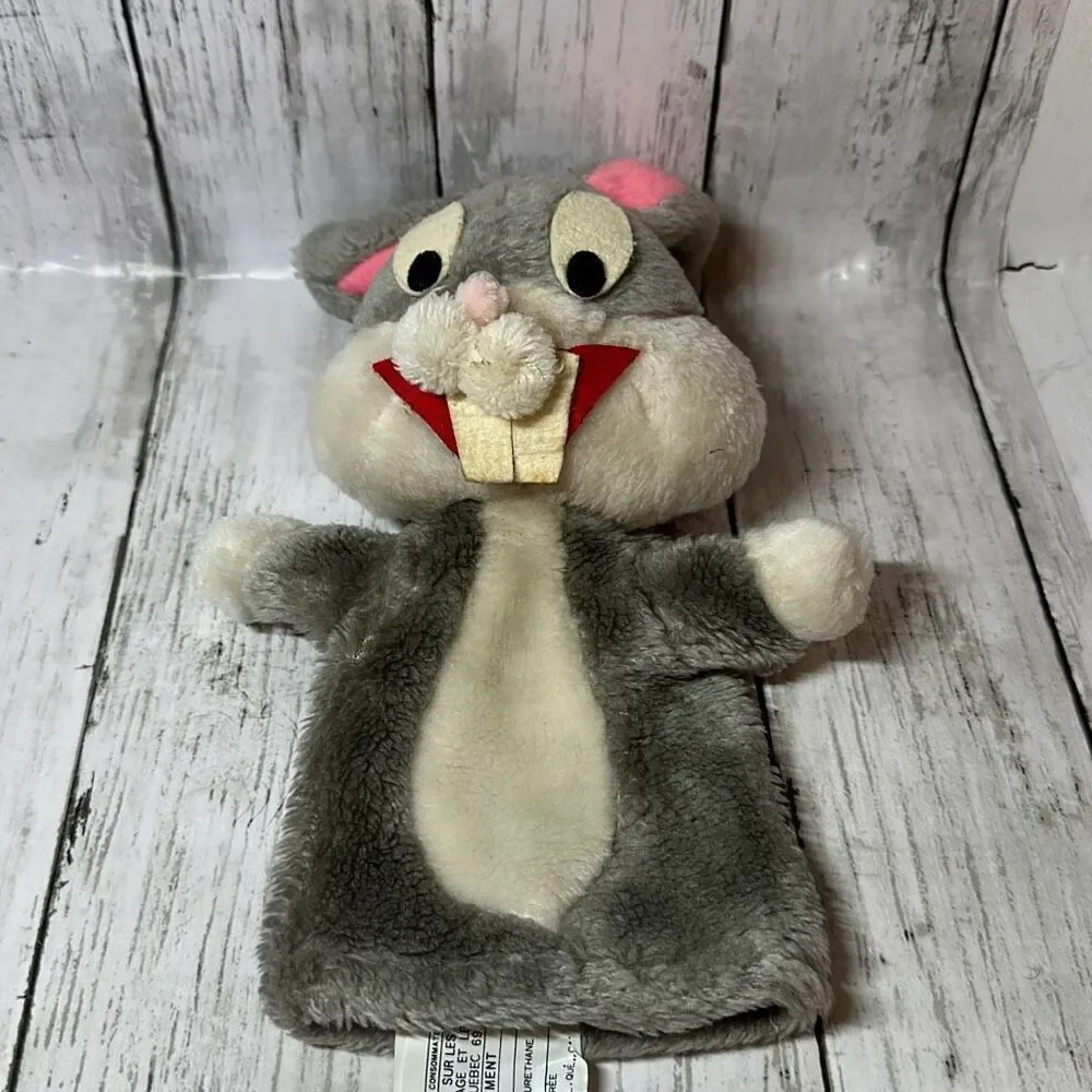 Vintage Bugs Bunny Hand Puppet Plush 12” Mighty Star Made in Korea 69